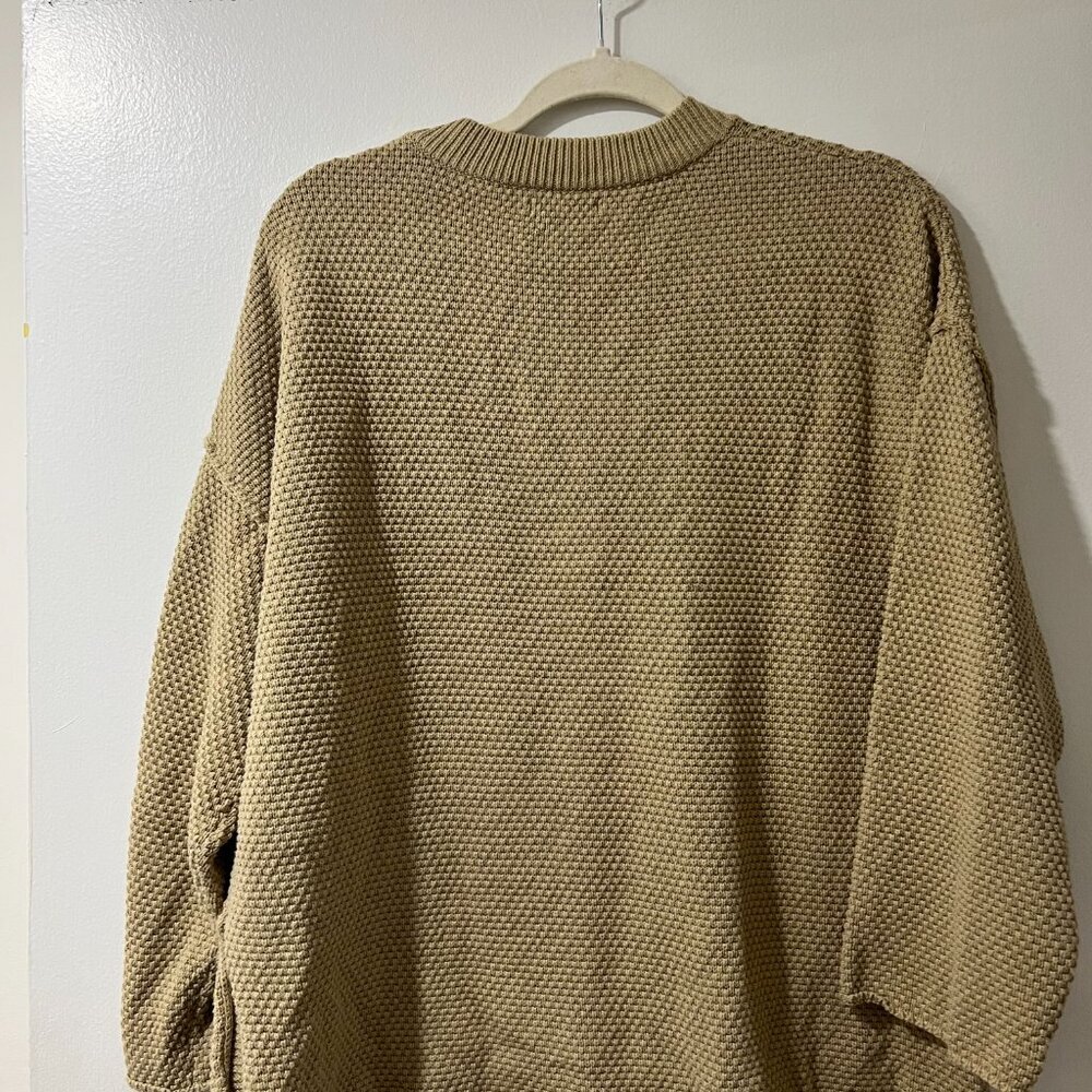 🧥 MOD REF Waffle Knit Henley Sweater - Size M - Picture 10 of 13